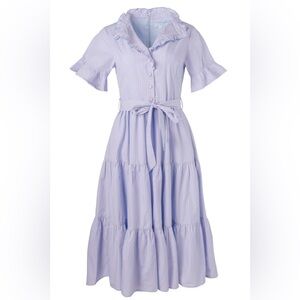 New Sutton Dress in Pinstripe Ivy city size 6